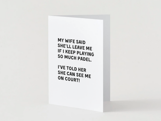 Padel Widow Card