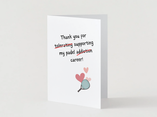 Thank You for supporting my Padel career