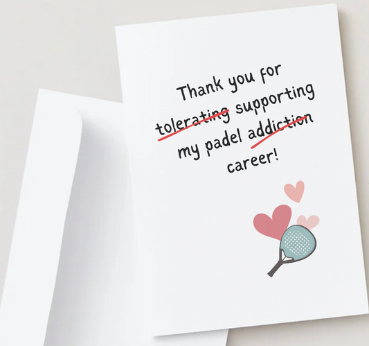 Thank You for supporting my Padel career